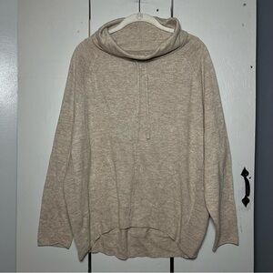 Oui Women’s Beige Knit Sweater Cashmere Blended Size 8